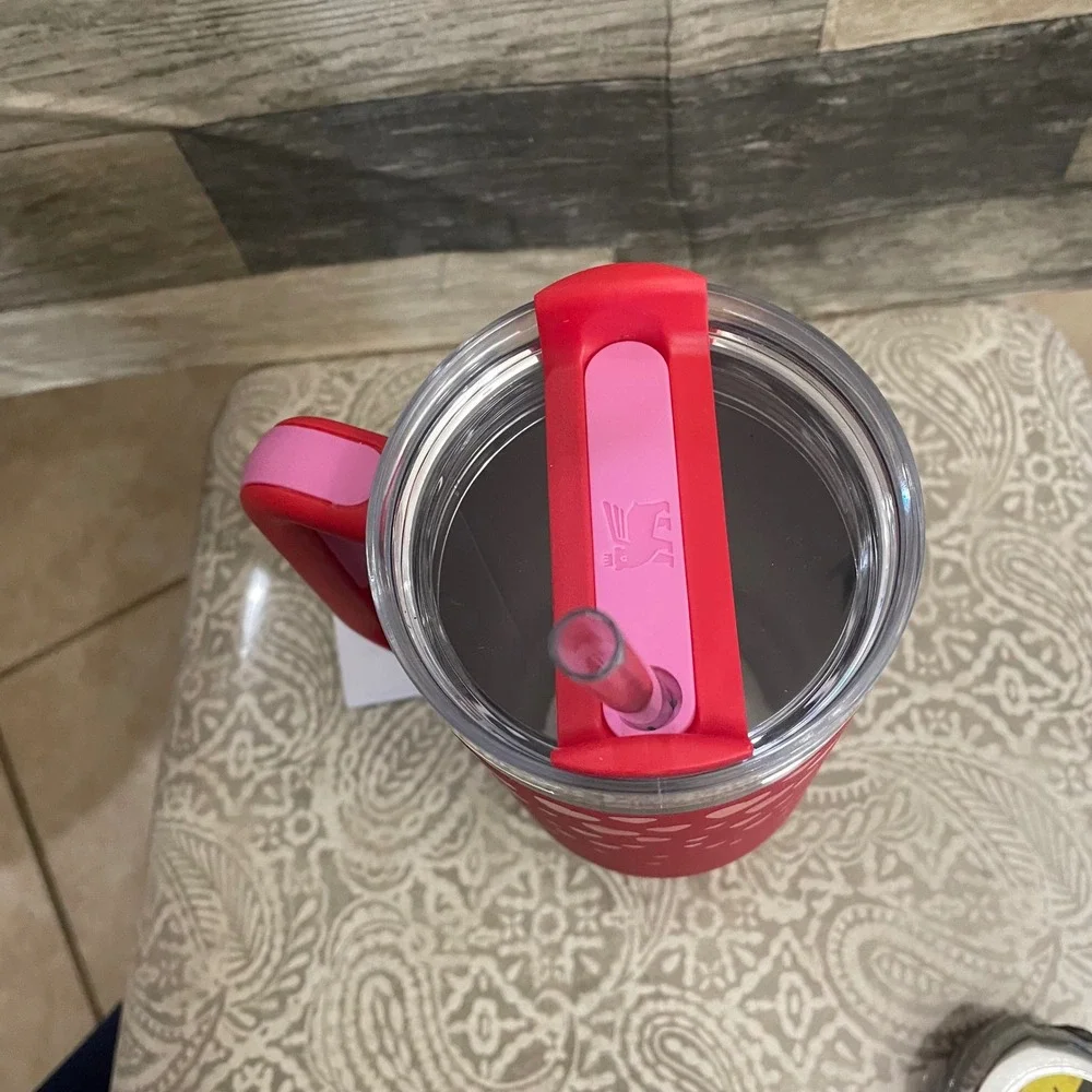 Stanley 40oz Quencher H2.0 FlowState Tumbler Red Heart Valentine Target exclusiv - Picture 6 of 8